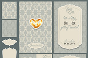 Set of Wedding invitation cards, an Invitation Template by Lian-art (Thumbnail 2 of 2)