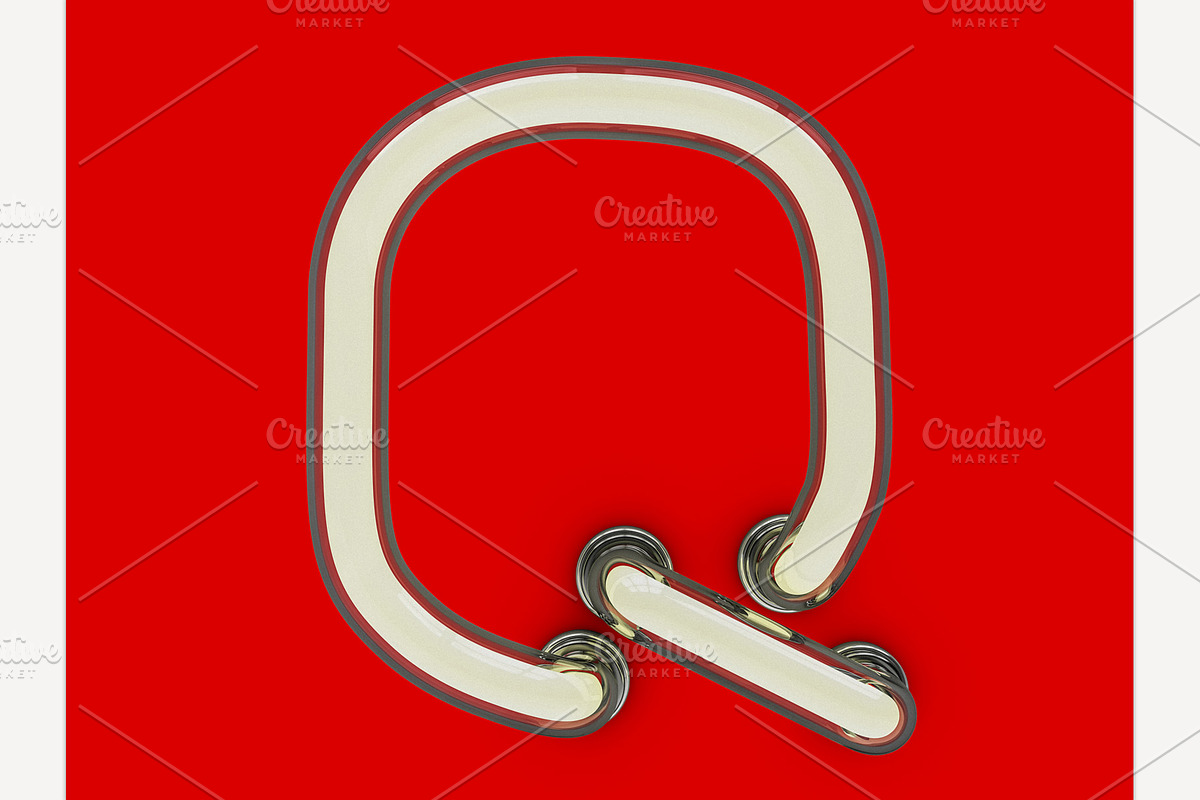 Neon tube font, an Object Graphic by 3D Graphics Shop (Photo 25 of 38)
