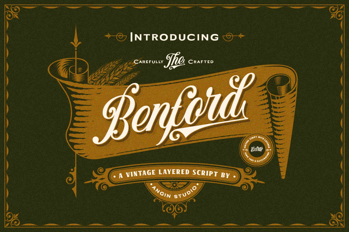 Benford Vintage Script Fo