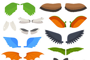 Wings Isolated Vector