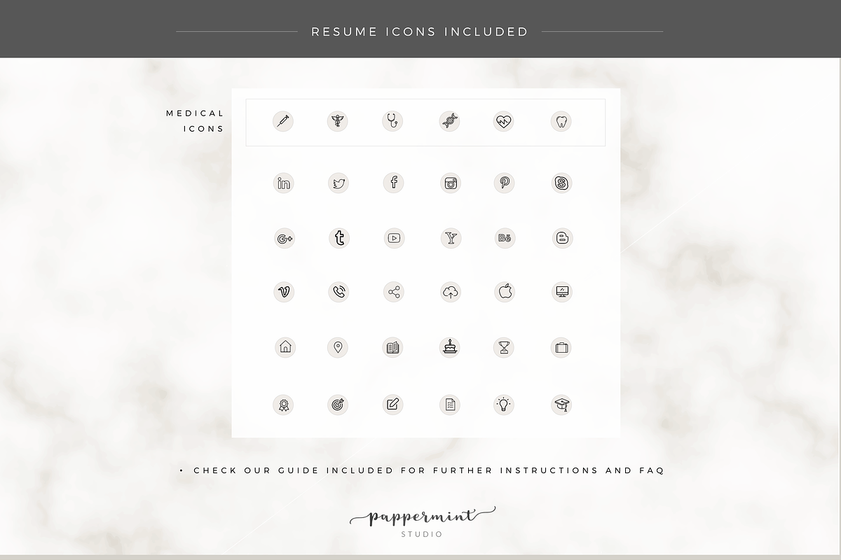 Nurse Resume Template CV, a Resume Template by PAPPERMINT RESUME STUDIO (Photo 6 of 8)