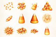 Halloween Candy Corn Clipart, an Illustration by CrexoraLab (Thumbnail 5 of 5)