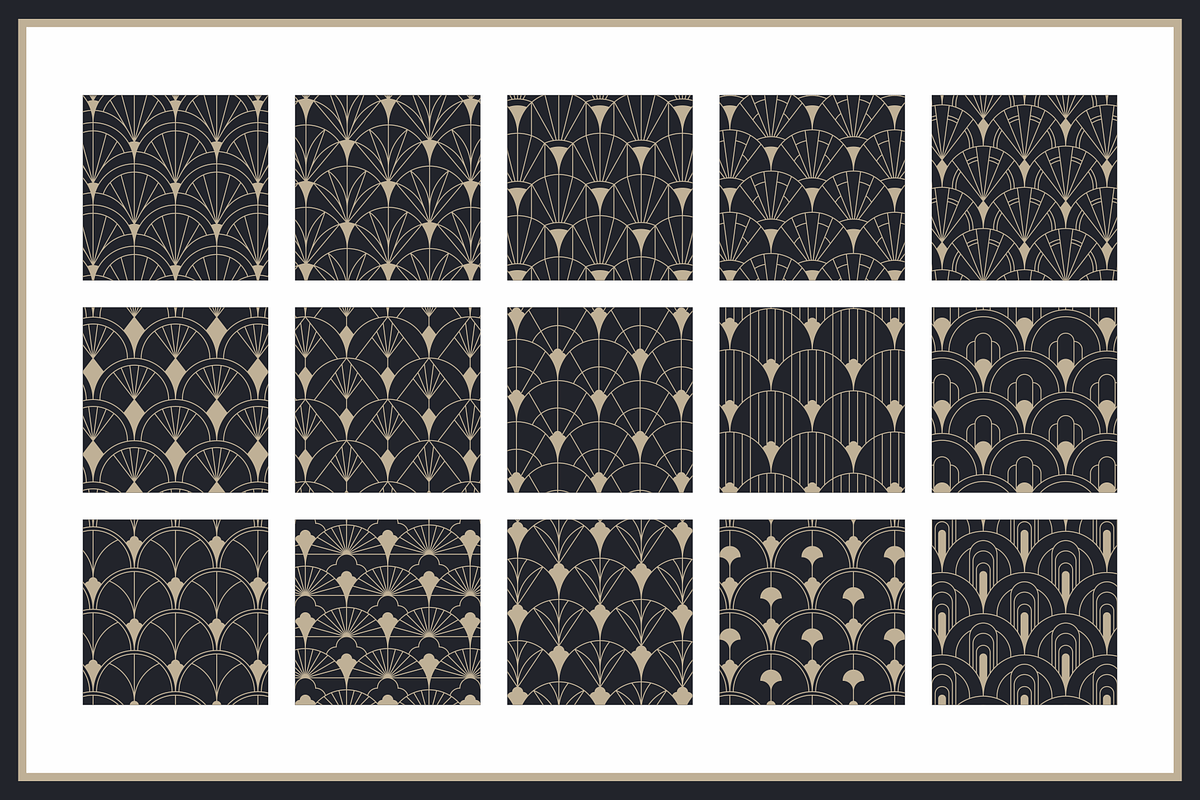 40% OFF | All Fish Scale Art Deco, a Pattern Graphic by Firowerk (Photo 5 of 13)