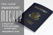 Passport Mockup, an Advertising Mockup by Illusiongraphic (Thumbnail 1 of 3)