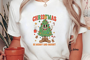 Be Merry and Bright Christmas, Santa, an Illustration by DreamArtGraphic (Thumbnail 5 of 5)