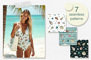 Garland of Shells Watercolor Clipart, an Illustration by NATASHA CHU (Thumbnail 6 of 12)