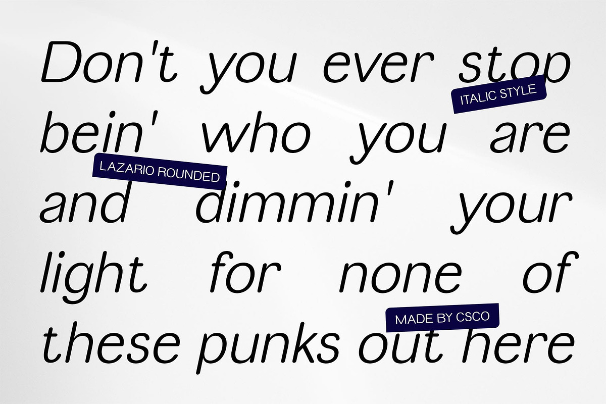 Lazario Rounded, a Sans Serif Font by Craft Supply Co. (Photo 5 of 8)