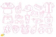 Baseball Hand Drawn Clipart, a Sport Illustration by LemonDesign (Thumbnail 3 of 3)