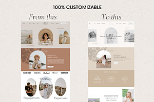 Cindy - Boho Showit Website Template