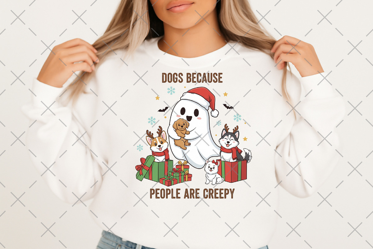 Funny Christmas Dogs PNG, an Illustration by Craft Nest (Photo 6 of 6)