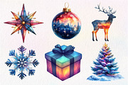 Christmas Polar Lights Clipart, an Illustration by Dream Creation (Thumbnail 3 of 7)
