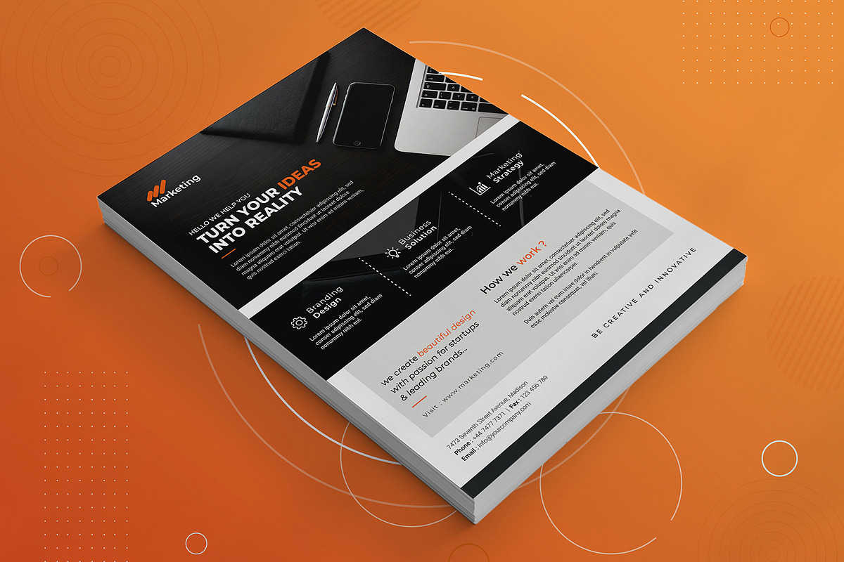 Corporate Flyer Canva, a Flyer Template by DesignDevisers (Photo 3 of 8)