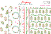 Mahjong Christmas Tree illustrations, a Decorative Illustration by TheHappyGiftArt (Thumbnail 7 of 12)