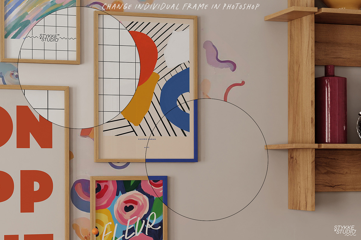 VIVID TABLEAUX | art frame mockup, a Household Mockup by Stykke Studio (Photo 3 of 12)
