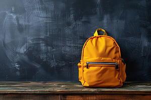 Modern school backpack, Back To School concept, a School & Education Photo by AlyaAnd