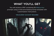 50 Monster Horror Midjourney Prompts, an Object Graphic by MadeByAI Studio (Thumbnail 2 of 5)