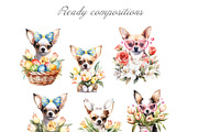 Festive dogs bundle, an Animal Illustration by TheCuteShop (Thumbnail 12 of 33)