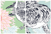 Kento Vector Prints & Motifs, a Pattern Graphic by Pink Linen (Thumbnail 5 of 12)