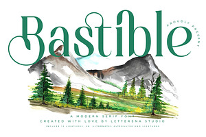 Bastible Modern Serif Font