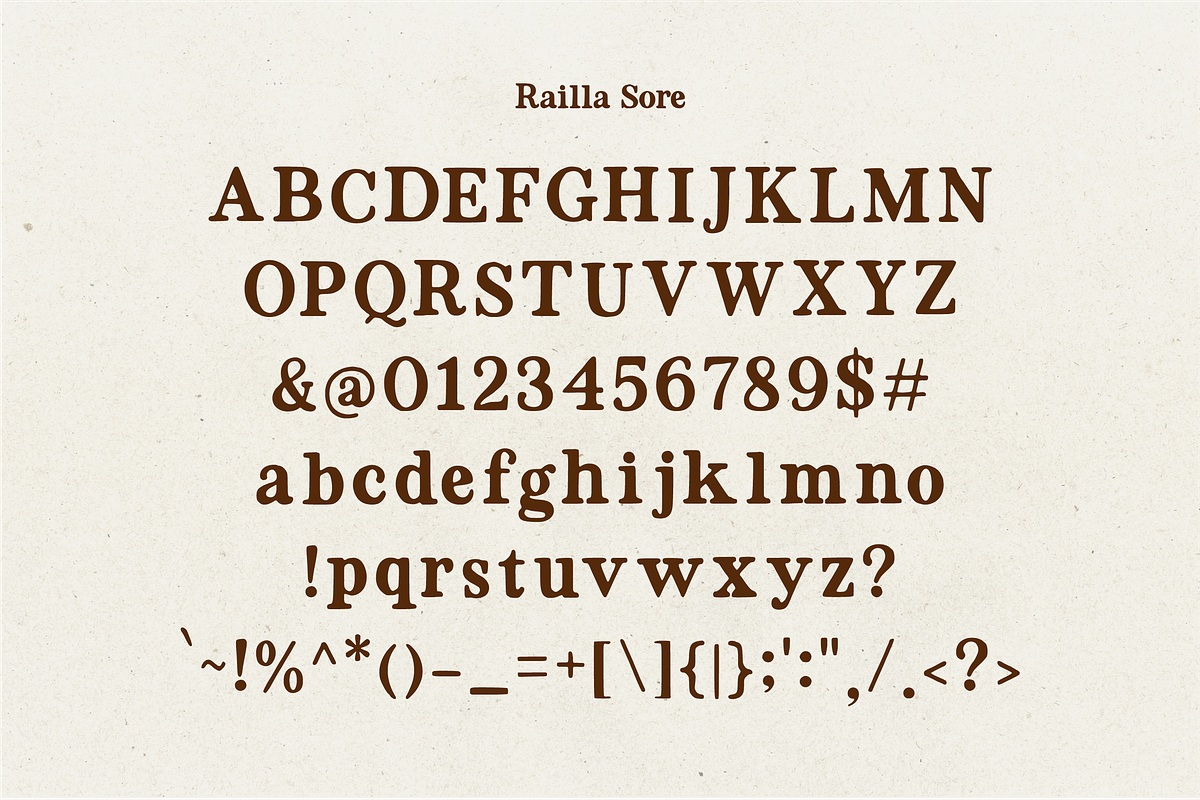 Railla Sore - Handmade Natural Serif, a Serif Font by Pandeka Studio (Photo 9 of 9)