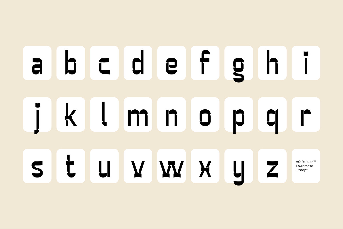 AO Rakuen - Decorative Typeface, a Sans Serif Font by OwunStudio (Photo 5 of 15)