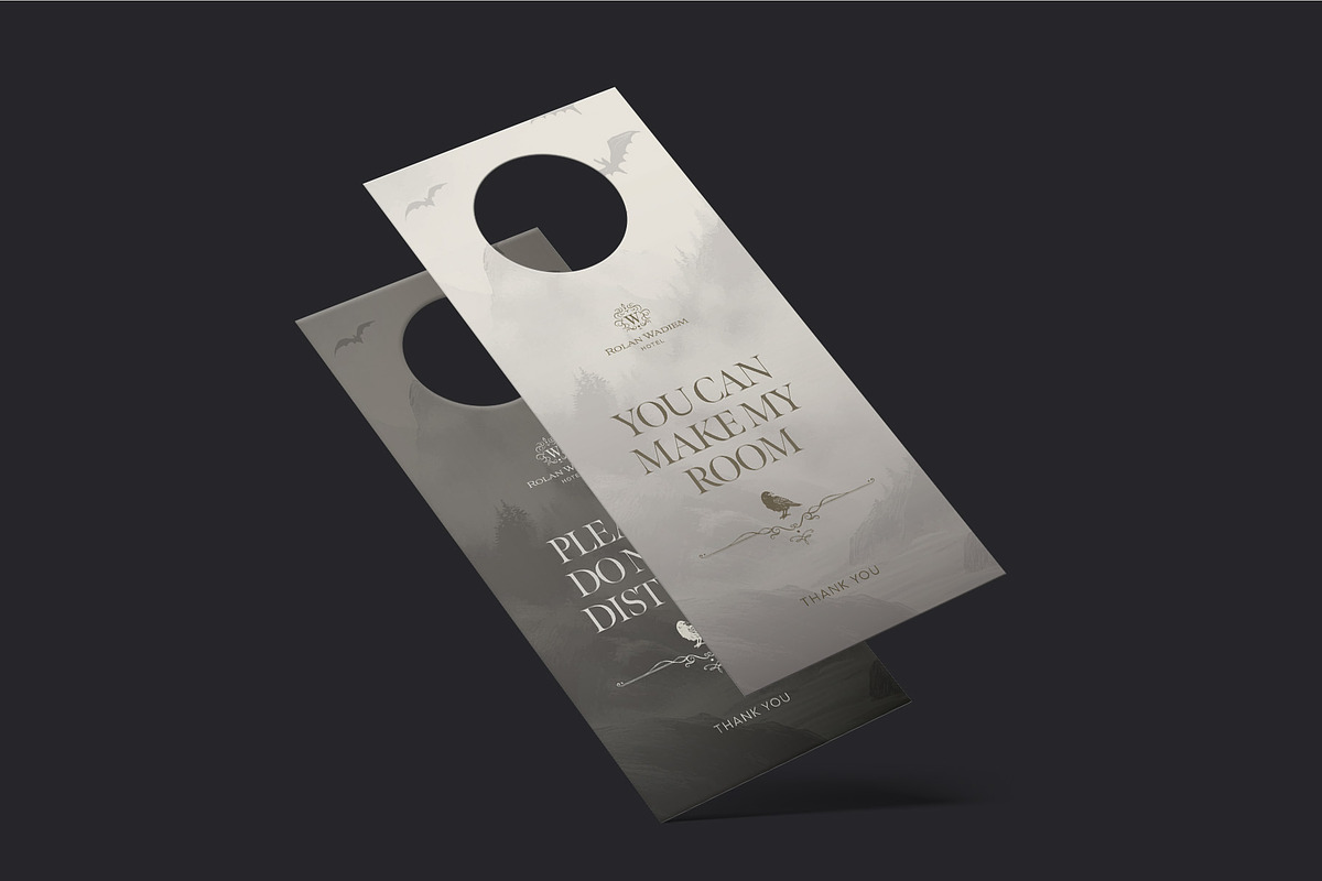 Halloween Door Hanger Template, a Stationery Template by BrandPacks (Photo 4 of 6)