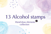 Alcohol Stamps Brushes- Stamp, a Brush Add-On by ElladesignCo (Thumbnail 1 of 8)