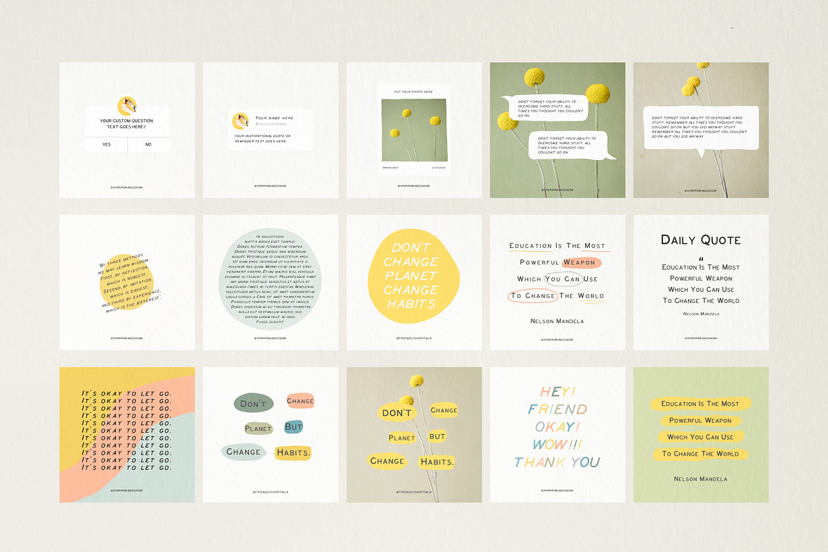 Charts and Graphs Social Kit, a Social Media Template by Sparrow & Snow (Photo 9 of 13)