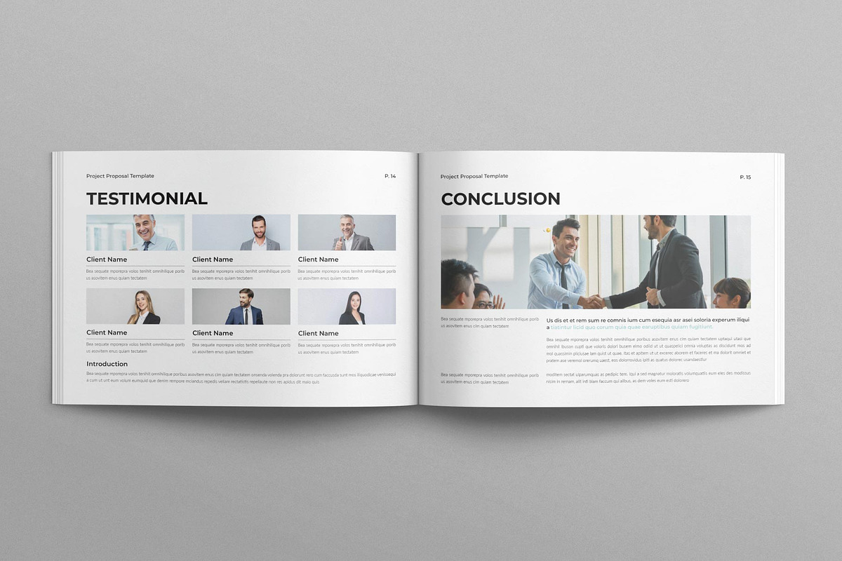 Project Proposal Template Landscape, a Brochure Template by MassiveCreator (Photo 6 of 7)