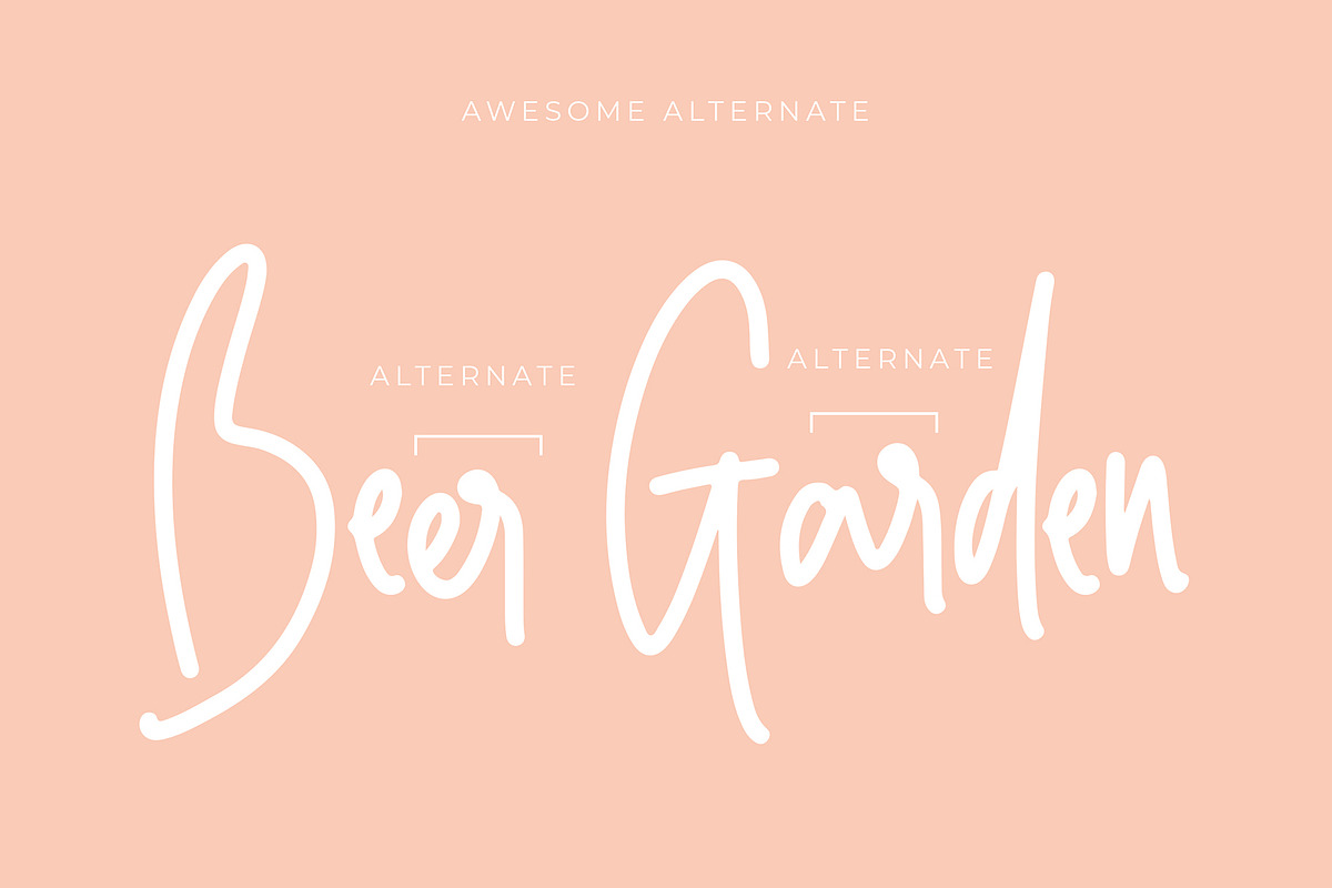 Justtony Playful Script Font preview 4