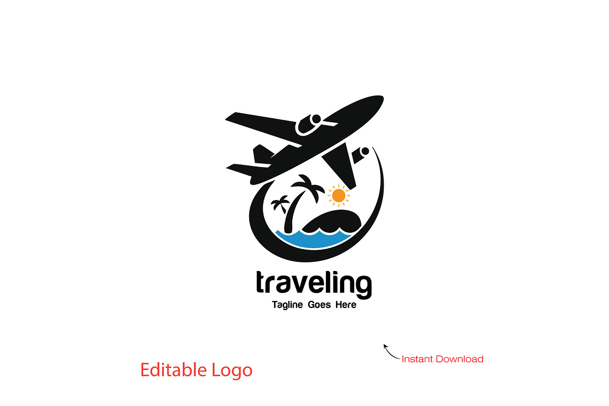 Travel Agency Logo Template, a Branding & Logo Template by YUDesignStore (Photo 2 of 7)