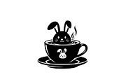 Cute Bunny Coffee Cup Vector Bundle, an Illustration by Designs_River (Thumbnail 15 of 49)