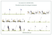 Golf Club Watercolor Collection, a Sport Illustration by WatercolorElena (Thumbnail 12 of 13)