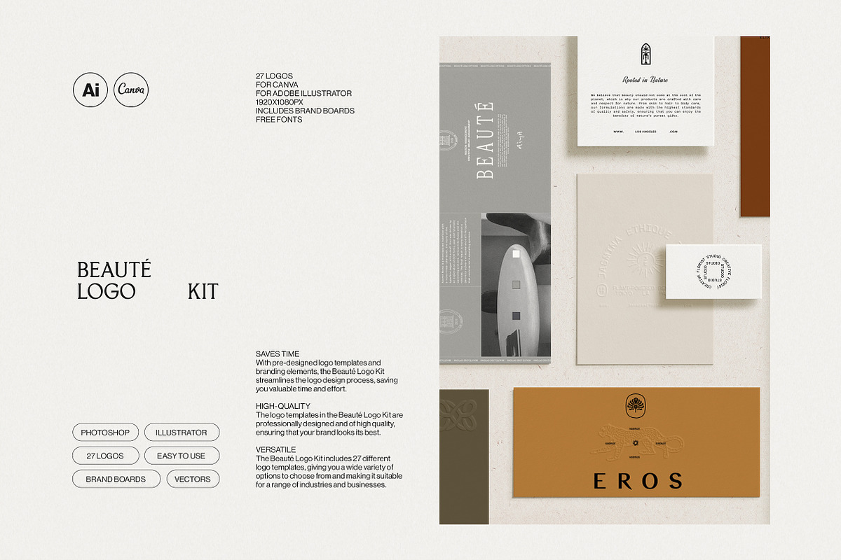 BEAUTÉ | Logo Kit, a Branding & Logo Template by Studio Standard (Photo 4 of 12)
