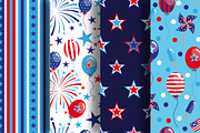 Seamless American Party Patterns, a Pattern Graphic by Iryna Denysova (Thumbnail 7 of 13)