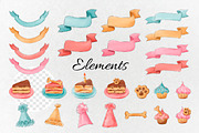 Birthday party. Watercolor dogs., an Animal Illustration by VaraNa Art (Thumbnail 10 of 14)
