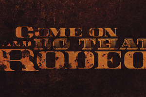 Rodeo Typeface