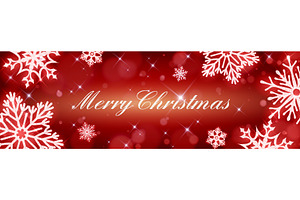 Silver glitter snowflake banner, an Illustration by art PVP - market