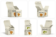 Tea Packaging Box With Sachet Mockup, a Packaging Mockup by Ram Studio LLC (Thumbnail 2 of 13)