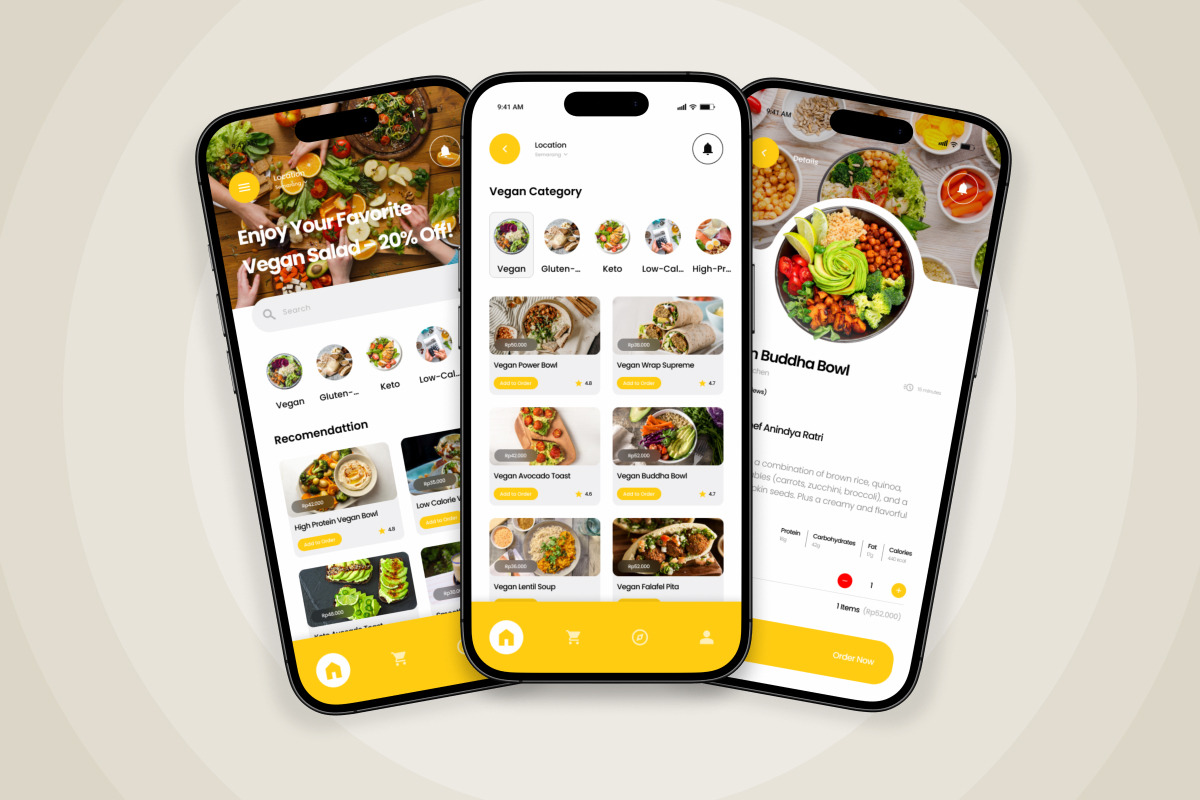 Nutrigo – Smart Healthy Food App Des, an App Template by twinstd (Photo 4 of 5)
