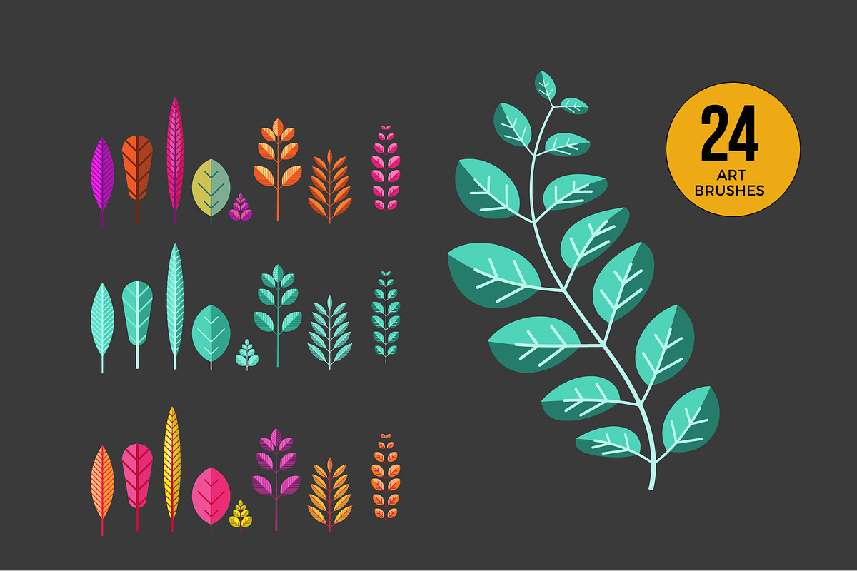 Leaf Brush Kit, a Brush Add-On by Super Hello (Photo 4 of 5)