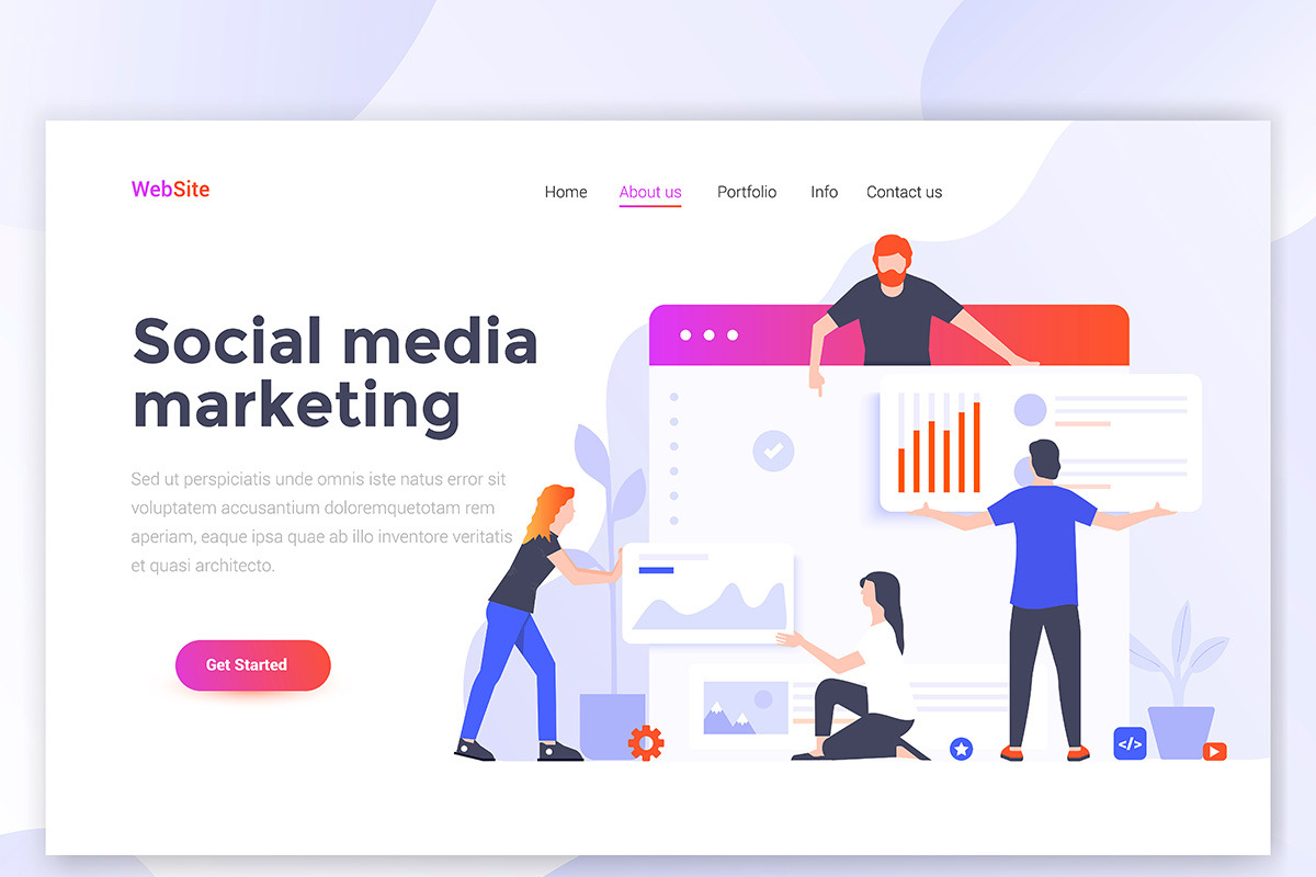 Landing page templates, a Templates & Theme by Creative Graphics (Photo 10 of 12)