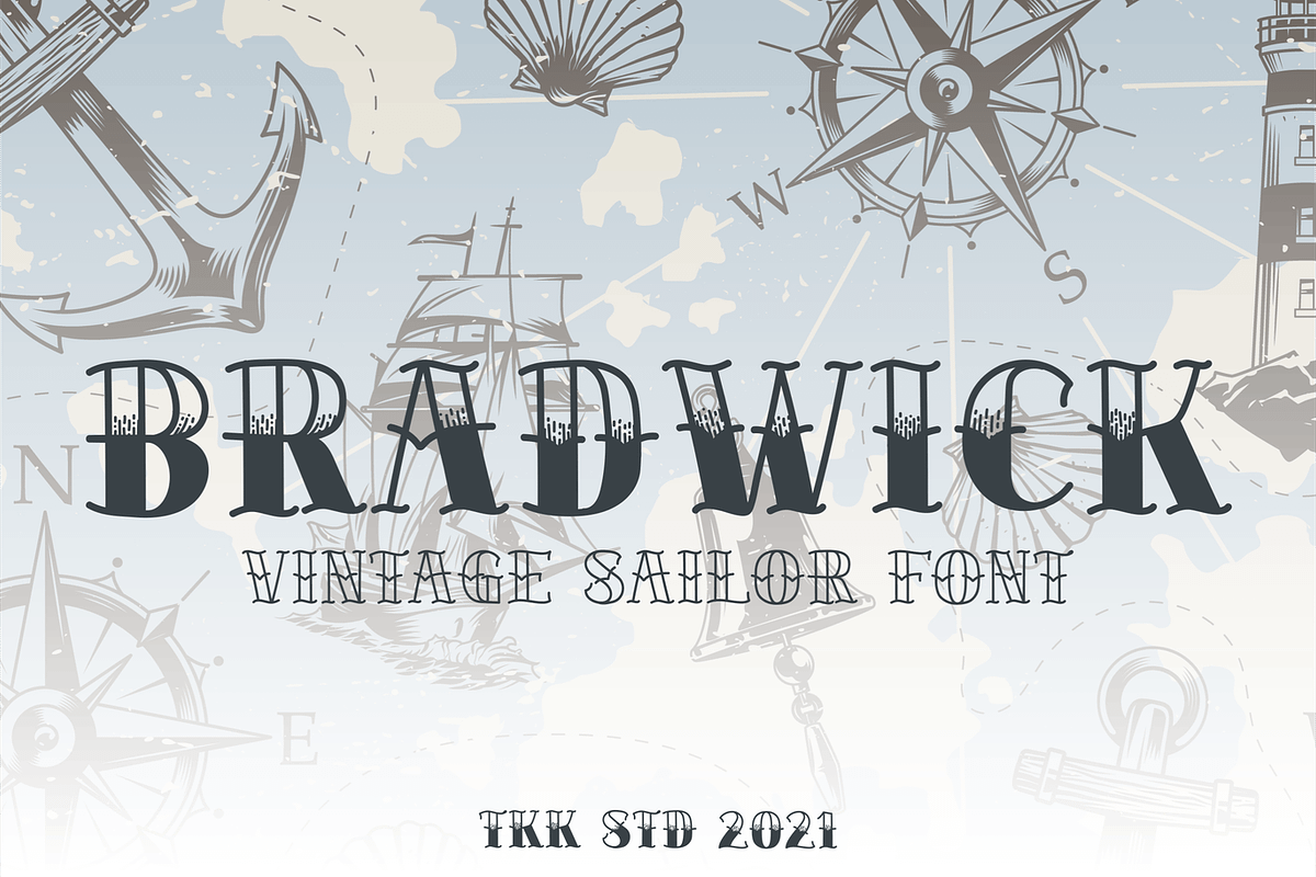 BRADWICK - Vintage Font, a Serif Font by tokokoo (Photo 6 of 11)