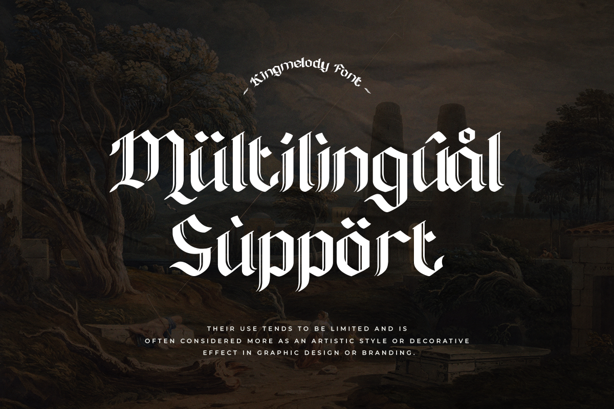 King Melody, a Blackletter Font by Say Studio (Photo 10 of 10)