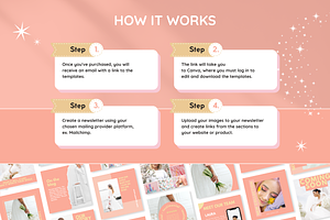 Peach Newsletter Templates