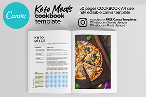 Canva Keto Recipes Cookbook Template