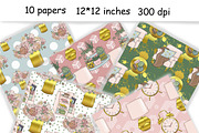 Planner Girl Pattern, a Pattern Graphic by GlamArtZhanna (Thumbnail 3 of 3)
