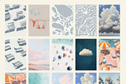 Coastal Wall Art Prints Bundle, a Background Graphic by Artemsky (Thumbnail 13 of 15)