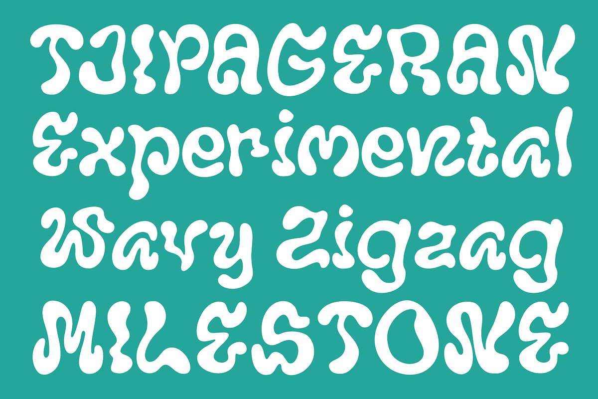 Blompsy – Quirky Psychedelic Font, a Font by Pokal Studio (Photo 3 of 12)
