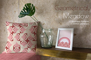 GEOMETRICAL MEADOW Seamless Patterns, a Pattern Graphic by Agnes Somogyi PATTERNS (Thumbnail 1 of 7)